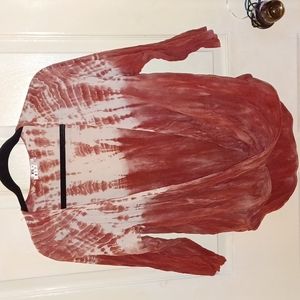 Blush color tie dyed shirt